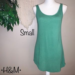 H&M Basic Green Tank, Size Small